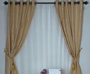 Gorden Minimalis Coklat Muda